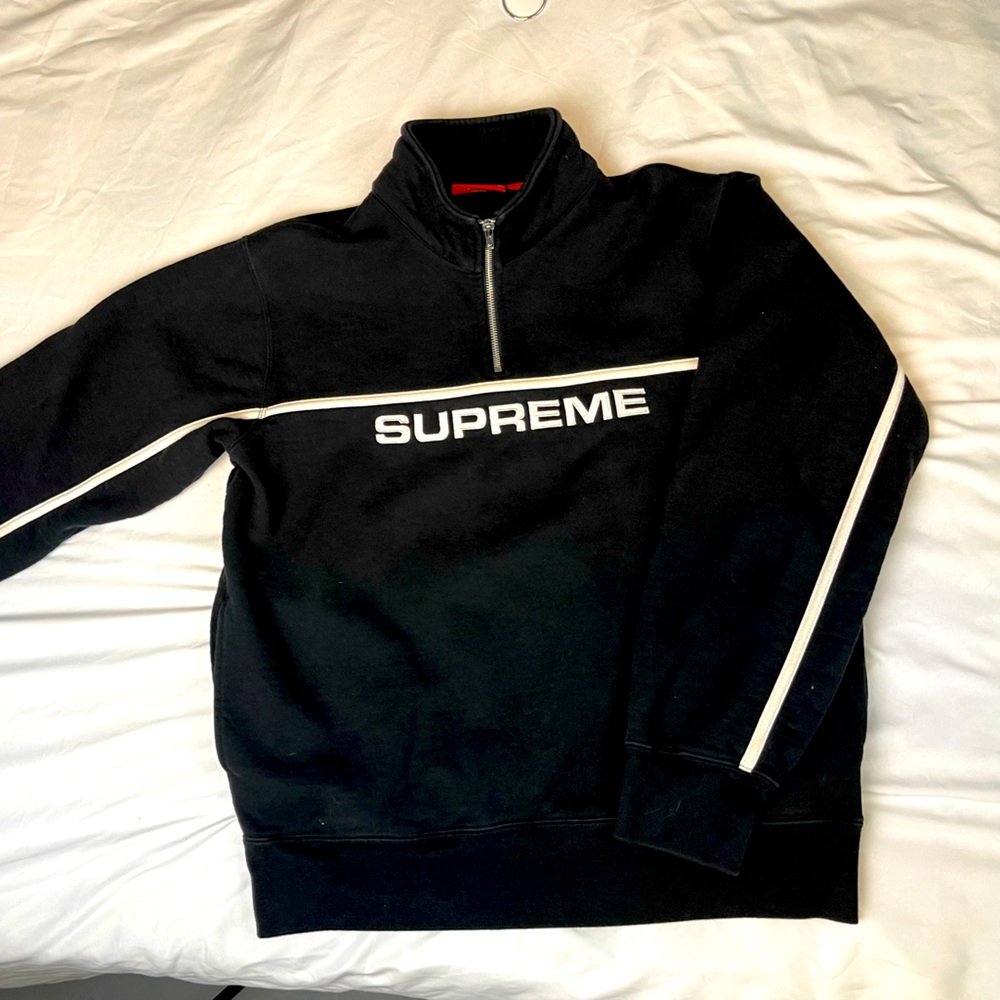 Supreme half zip tech sweater